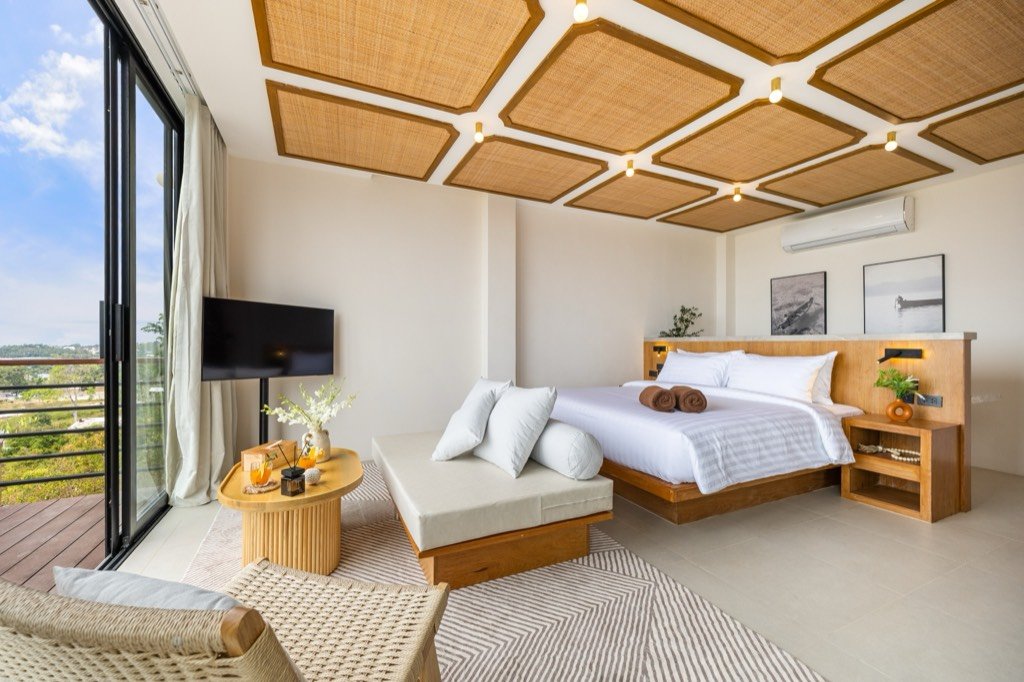 Upper View — boutique hotel villa interior, Koh Samui